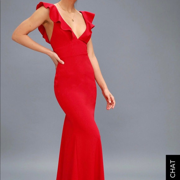 lulus red prom dress